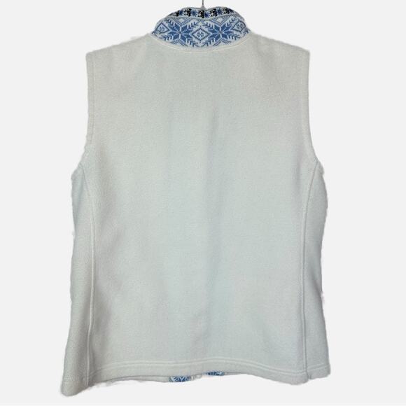 L.L. Bean White and Blue Women's Vest - Picture 7 of 7